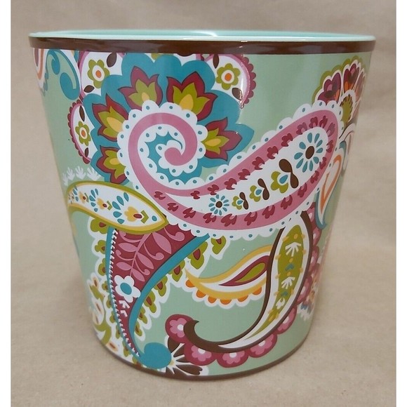 Vera Bradley Other - VERA BRADLEY Tutti Frutti Pretty Flower Pot * Ceramic Paisley Planter